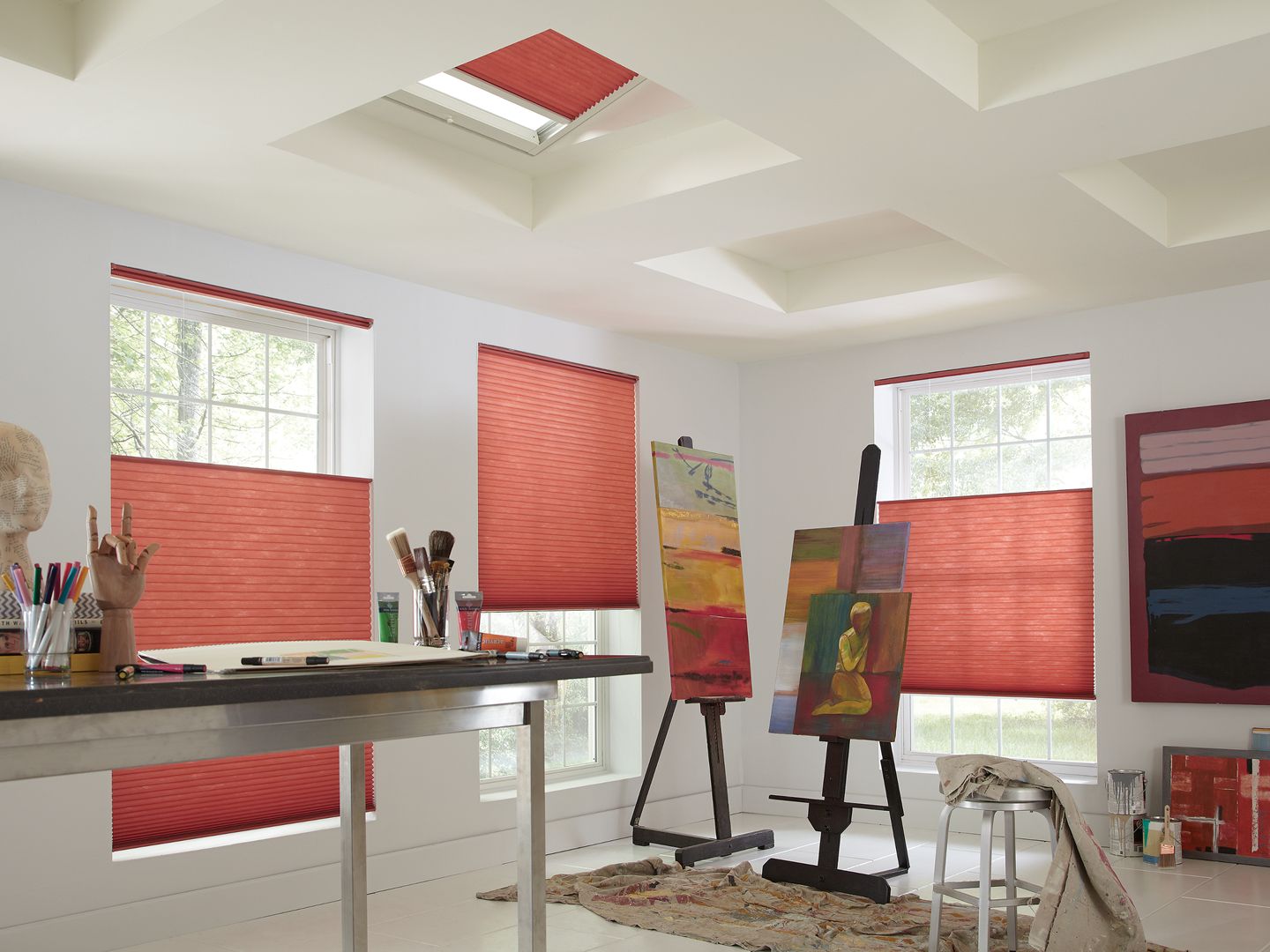 Cellular Shades - Office - Cascara Salsa - 3/4" Cell