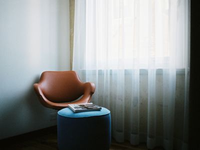 Wide Width Sheer Drapery - Room Service White Snow - Living Room