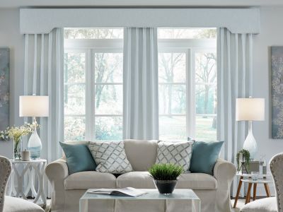 Fabric Cornices - Living Room