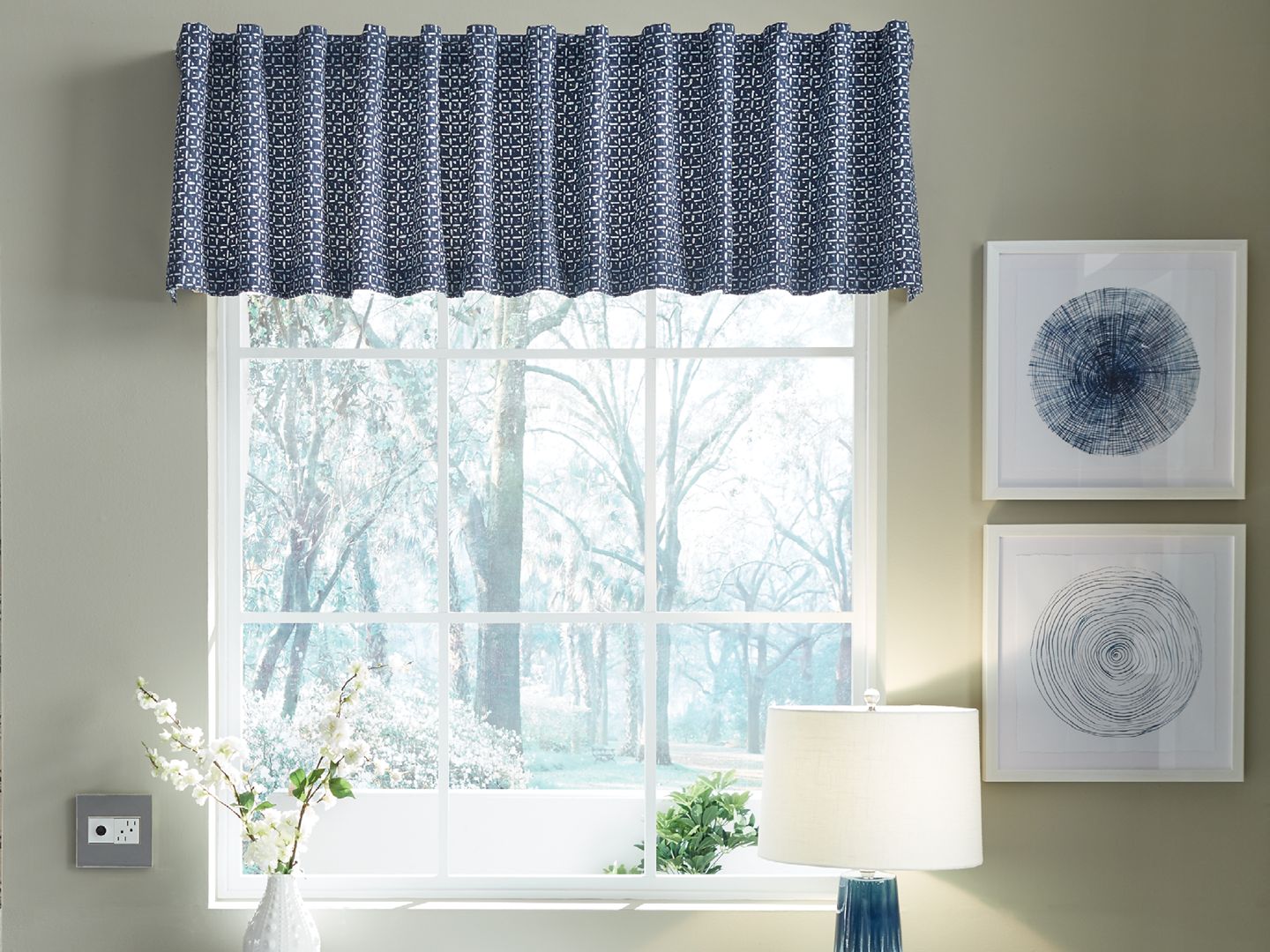 Rod-Mounted Valance - Brooklyn - Home Office