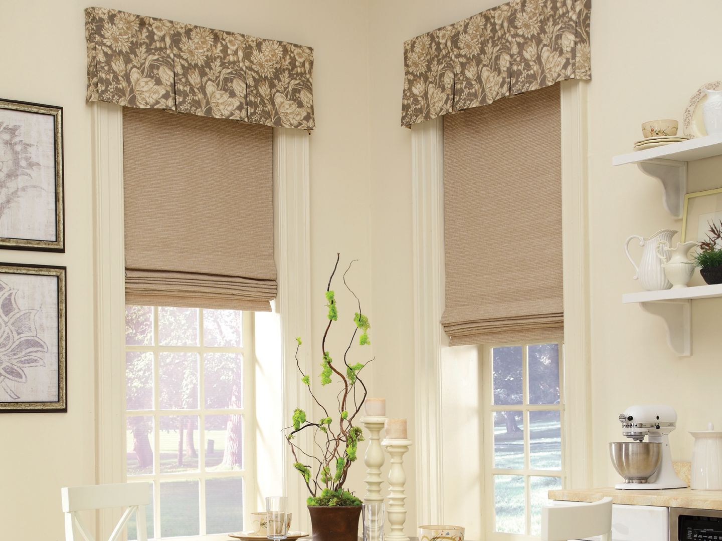 Rod-Mounted Valance - Spencer - Kitchen - Floral