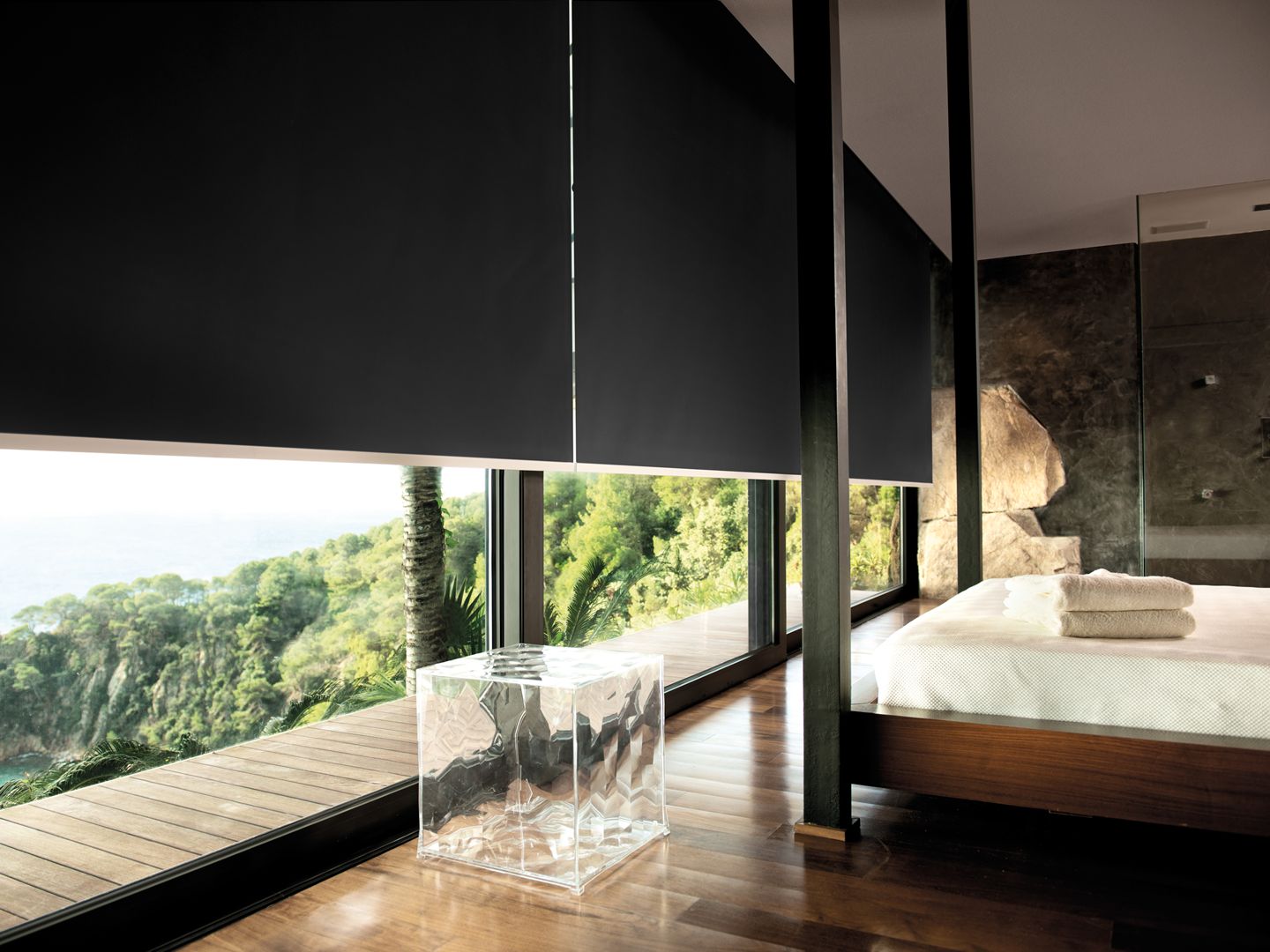 Roller Shades - Bedroom - Storm Onyx 562