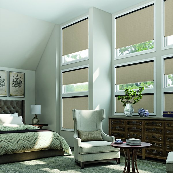 MOOD Luxe Faux Wood Blinds | 32 inch Blinds for Windows | 2 Cordless  Blackout Window Treatment | Luxe White | 32 Wide x 36 Tall