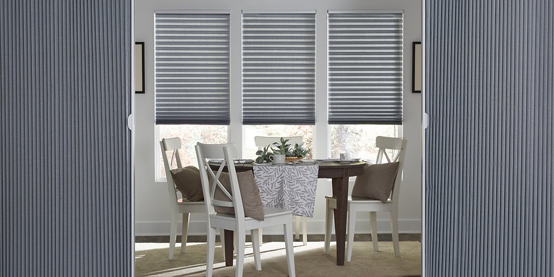 Vertical Cellular Shades - Dining Room