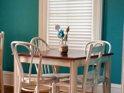 Wood Blinds - Breakfast Nook